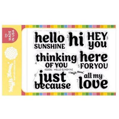 Waffle Flower Stempel - Hello Sunshine Sentiments